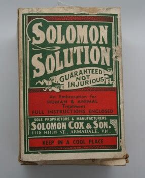 Solomon Solution.